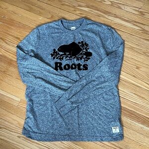 Men’s Roots Grey Long Sleeve